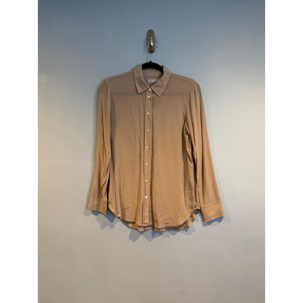 Everlane Button Front Long Sleeve Blouse Size 6